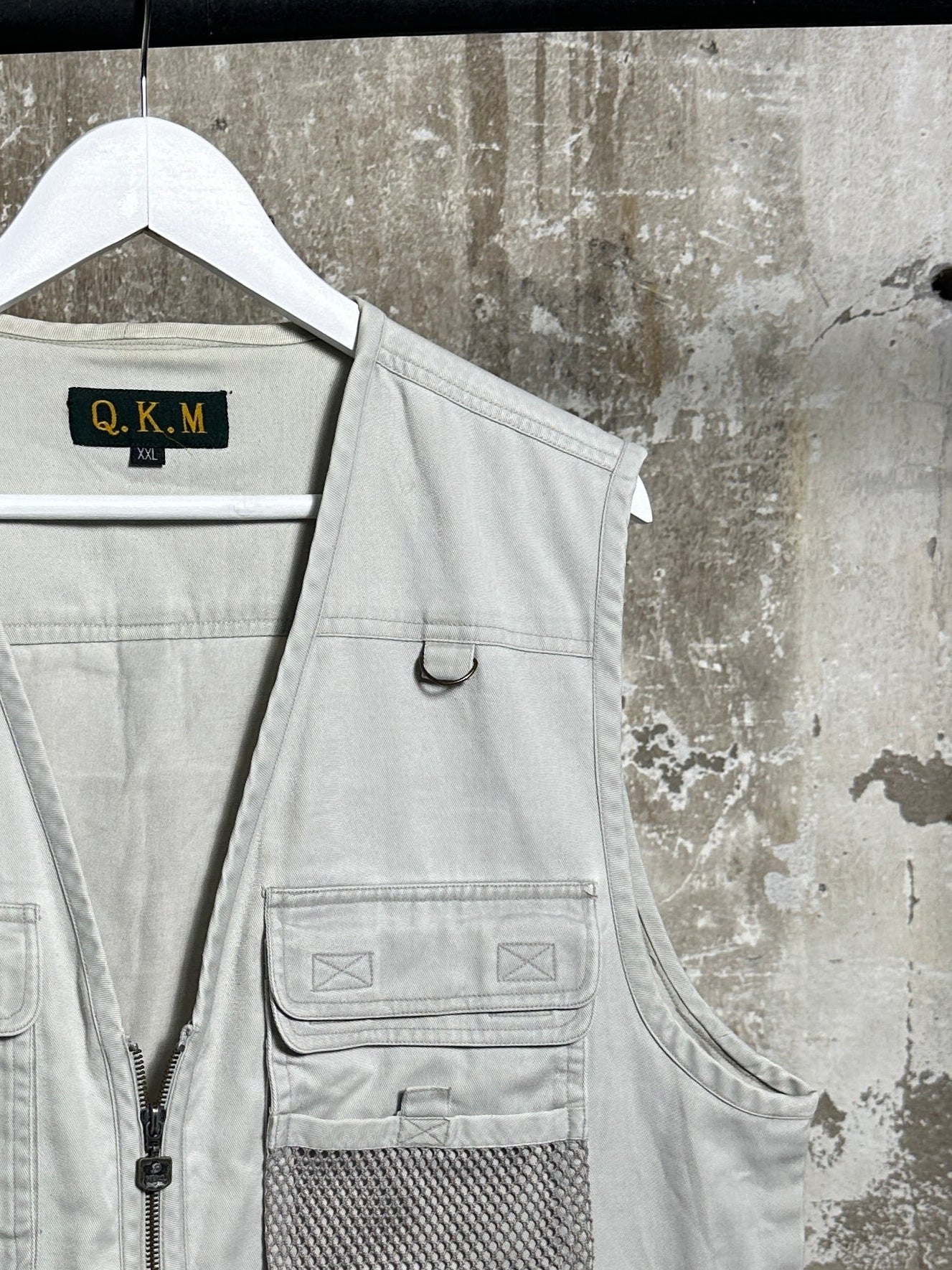 Light grey utility vest