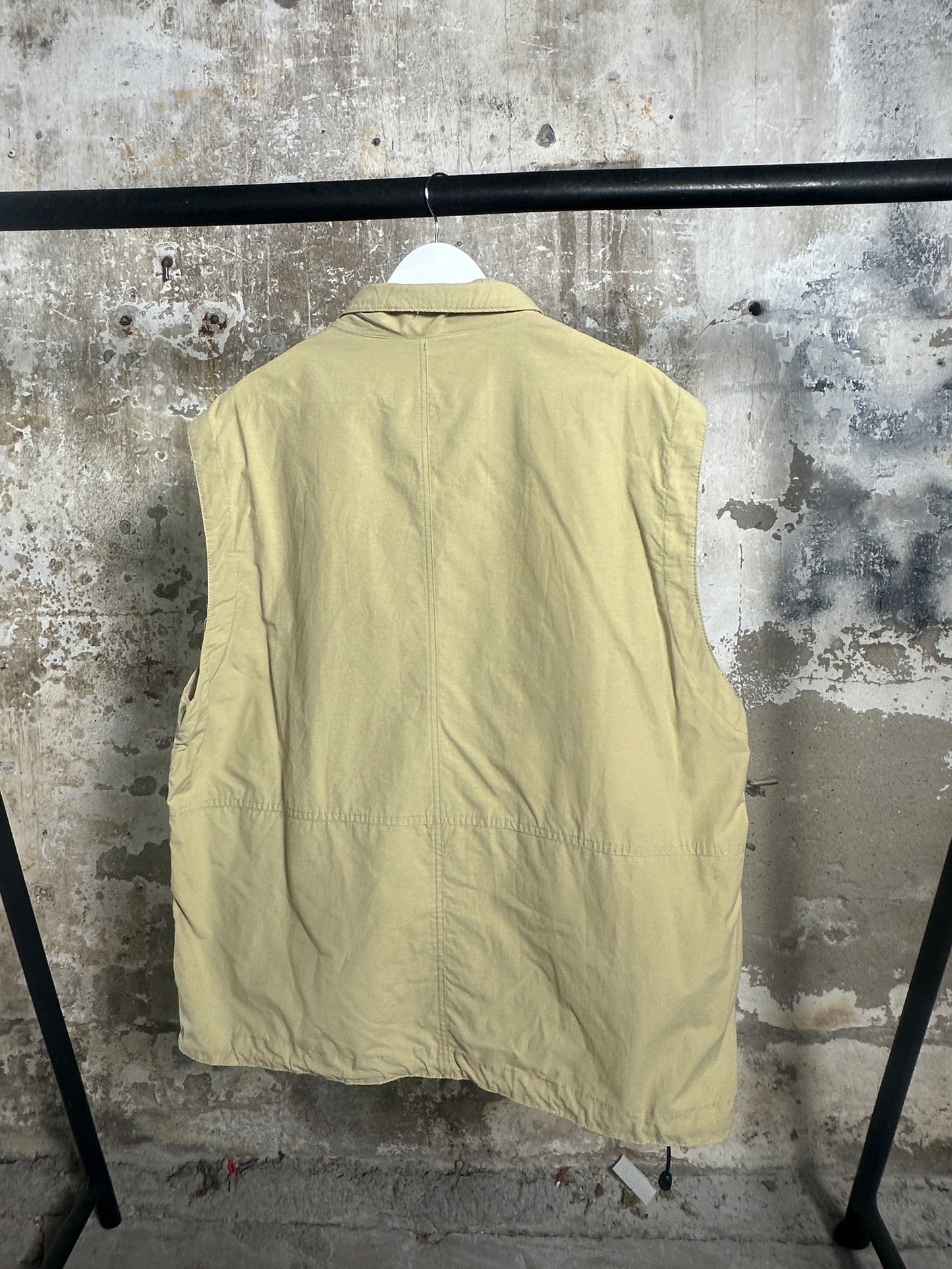 Beige utility vest